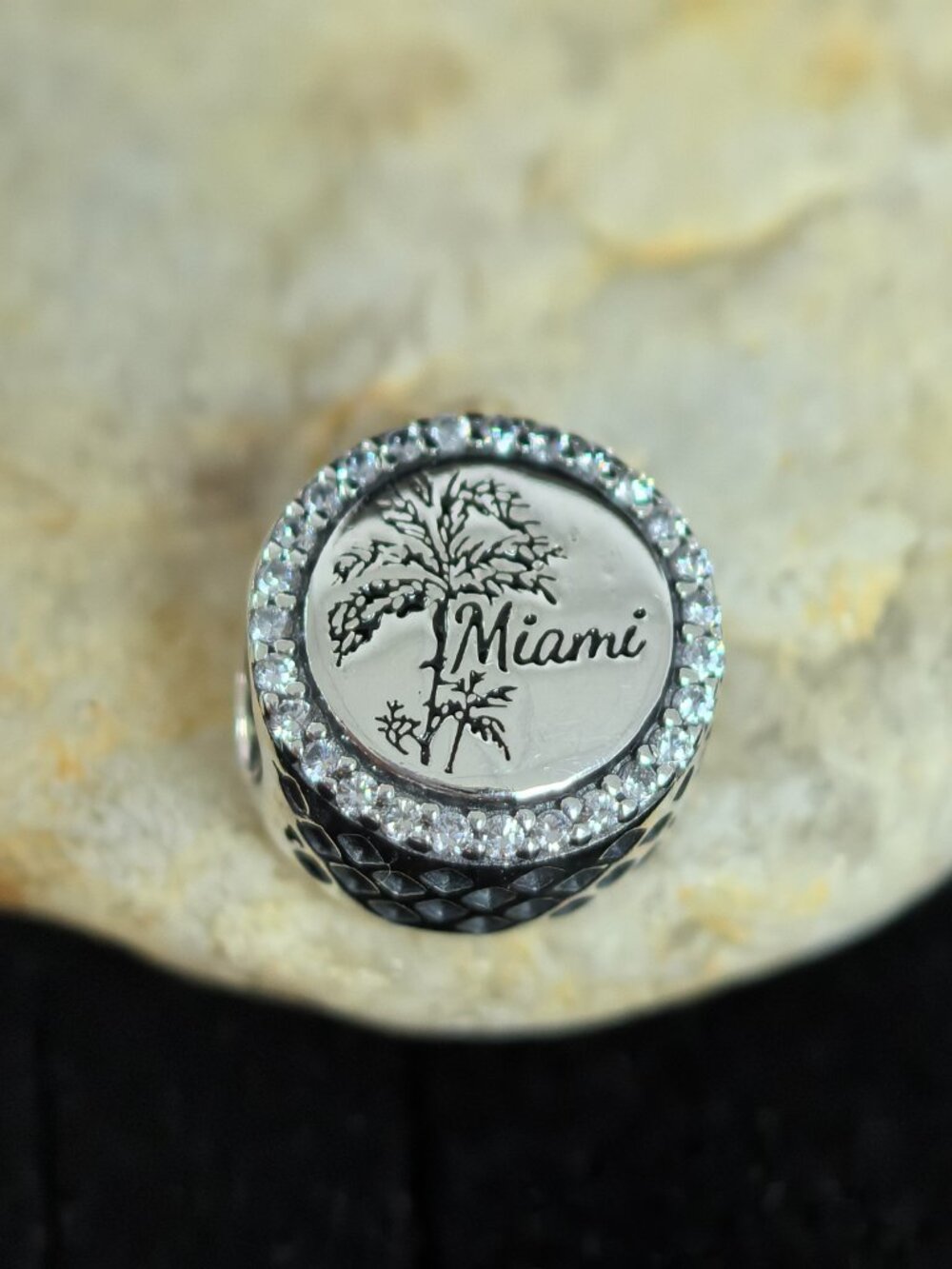 Pandora Miami Palm Charm Pendant, S925 Silver Jewelry (Women's)